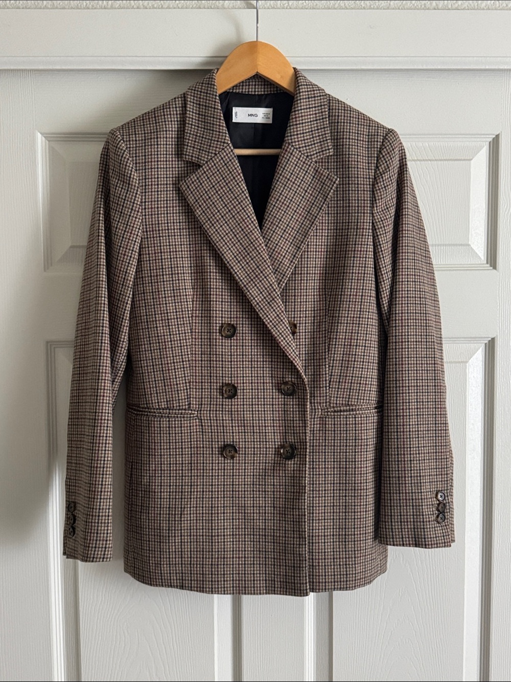 Mango Plaid Blazer
